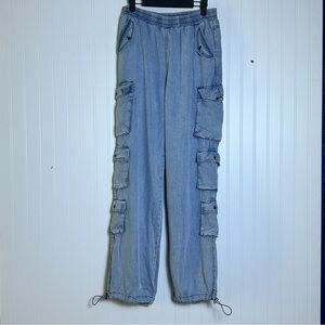 Stylish Blue Cargo Pants for Women